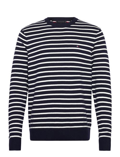 Se Tommy Hilfiger Pima Org Ctn Cashmere Crew Neck Tommy Hilfiger Navy ved Booztlet