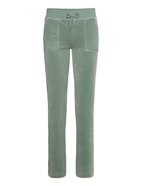 Juicy Couture Del Ray Classic Velour Pant Pocket Design Beach Sand Juicy Couture Green