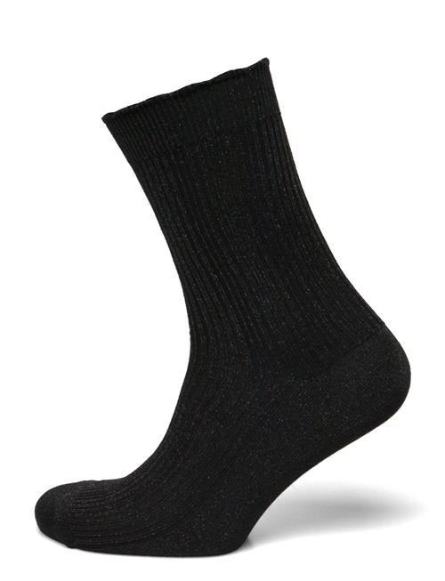 Se Julia Glitter Sock Mp Denmark Black ved Booztlet