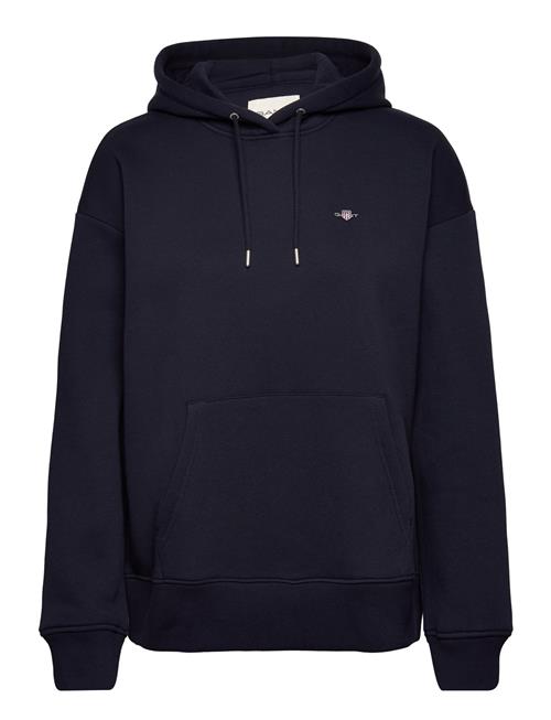 Se GANT Rel Shield Hoodie GANT Navy ved Booztlet