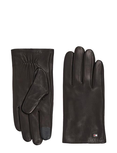 Essential Flag Leather Gloves Tommy Hilfiger Black