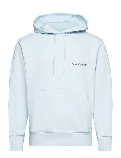 Se Calvin Klein Jeans Institutional Hoodie Calvin Klein Jeans Blue ved Booztlet