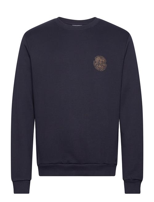 Les Deux Globe Sweatshirt Les Deux Navy