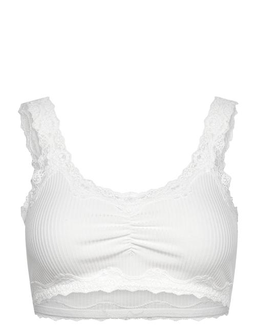 Rosemunde Silk Bralette W/ Lace Rosemunde White