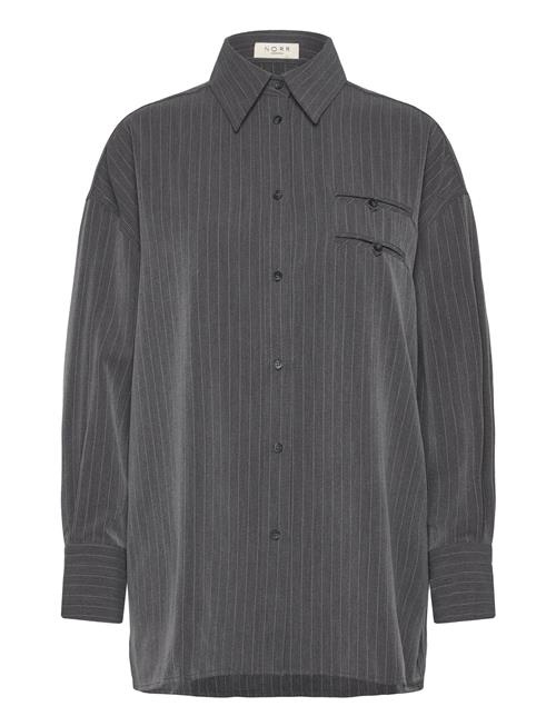 NORR Neo Pinstripe Shirt NORR Grey