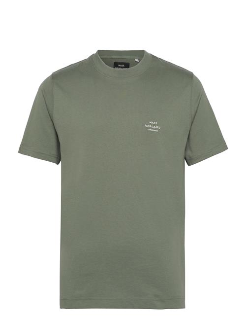 Cotton Jersey Frode Emb Logo Tee Mads Nørgaard Green