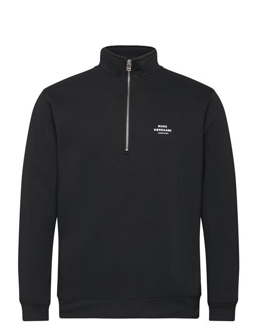 Mads Nørgaard Standard Half Zip Logo Sweat Mads Nørgaard Black