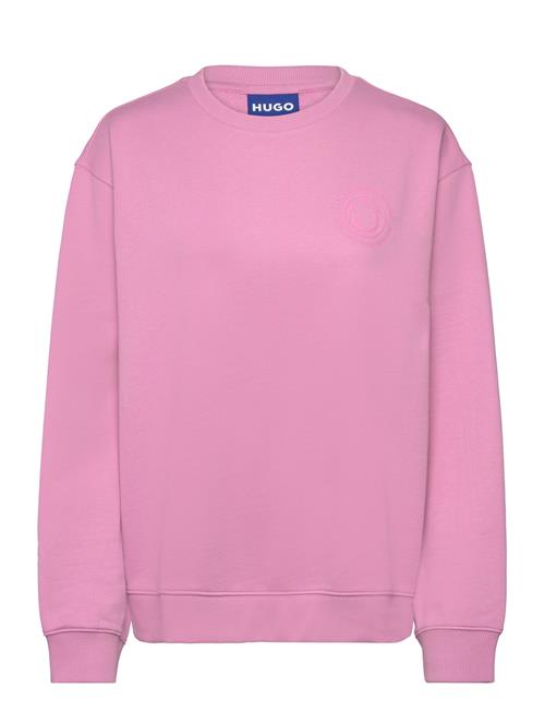 HUGO BLUE Over D Crew_B HUGO BLUE Pink