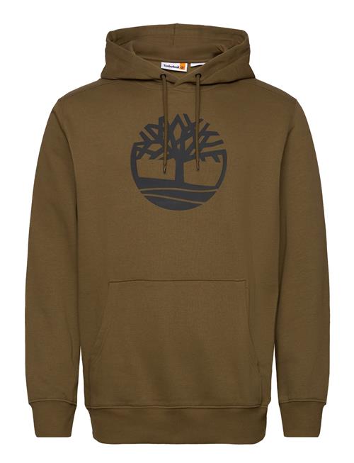 Timberland Kennebec River Tree Logo Hoodie Dark Olive Timberland Brown