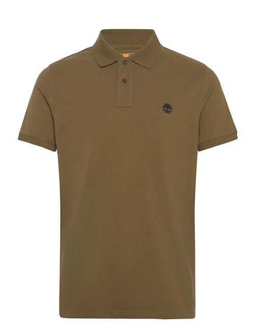 Timberland Millers River Pique Short Sleeve Polo Dark Olive Timberland Khaki