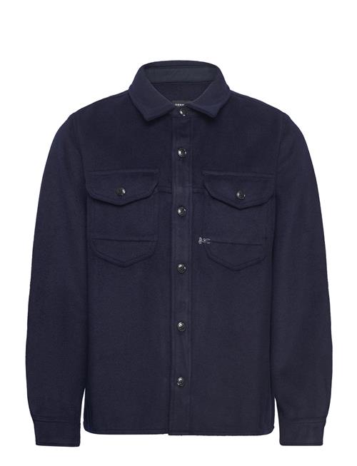 Denham Mens Shirt Long Sleeve Leisure Denham Navy