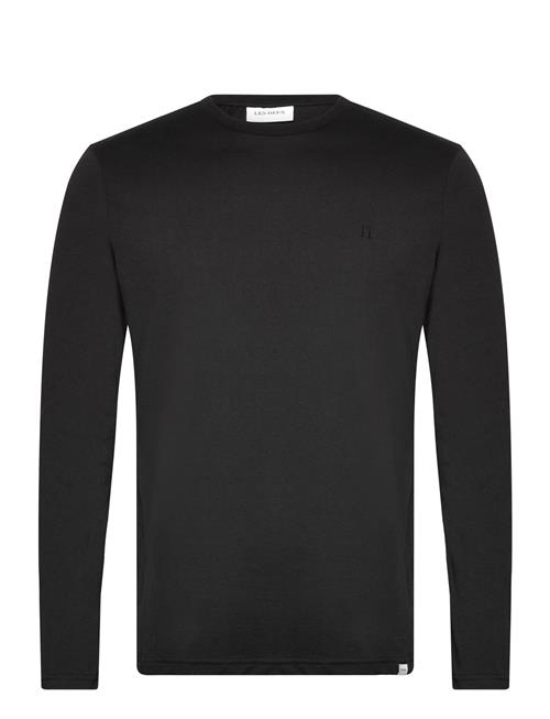 Se Les Deux Nørregaard Ls T-Shirt Tonal Les Deux Black ved Booztlet