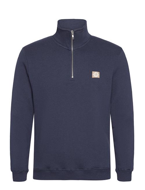 Se Les Deux Piece Half-Zip Sweatshirt 2.0 Les Deux Navy ved Booztlet