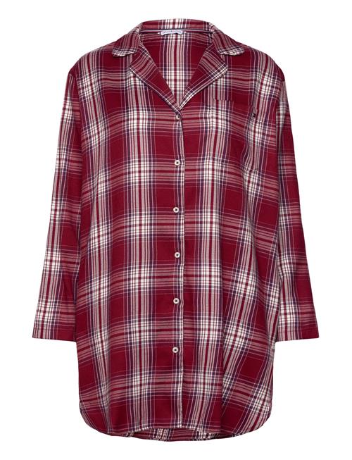 Shirt Nightdress Fl Tommy Hilfiger Burgundy