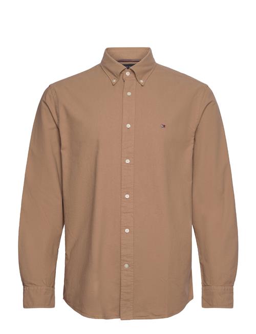 Tommy Hilfiger Gmd Oxford Rf Shirt Tommy Hilfiger Brown