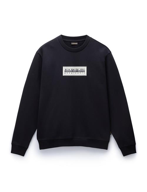 Se Napapijri Box Logo Sweatshirt Napapijri Black ved Booztlet