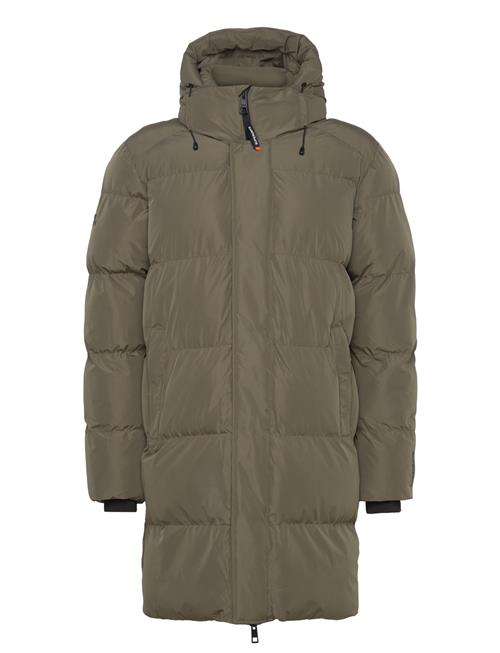 Hooded Sports Puffer Mid Jkt Superdry Khaki