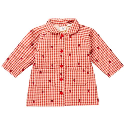 Flöss Molly Gingham Quiltet Jakke Berry | Rød | 98 cm