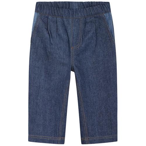 Flöss Viggo Bukser Dark/Mid Blue Denim | Blå | 74 cm