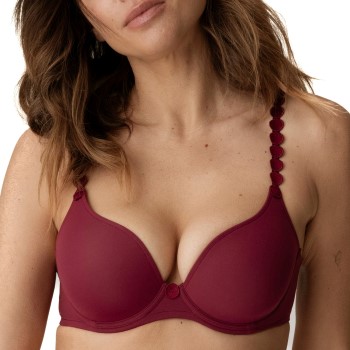 Marie Jo Bh Tom Heart Shaped Padded Bra Mørkrørd A 80 Dame