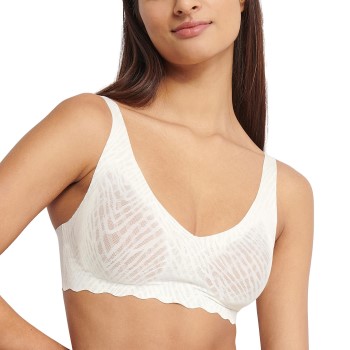 Sloggi Bh ZERO Feel Bliss Soft Bra Hvid Large Dame