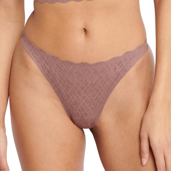 Sloggi Trusser ZERO Feel Bliss String Brief Brun Small Dame