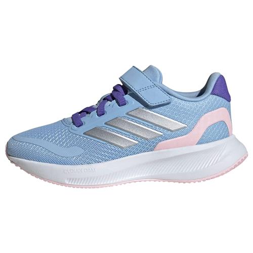 Se ADIDAS SPORTSWEAR Sportssko 'Runfalcon 5'  lyseblå / sølvgrå / pink / hvid ved About You