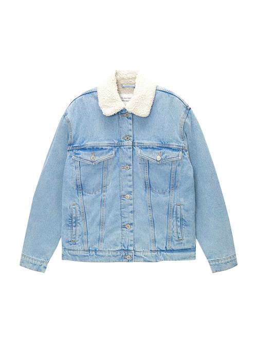 Pull&Bear Overgangsjakke  blue denim / hvid