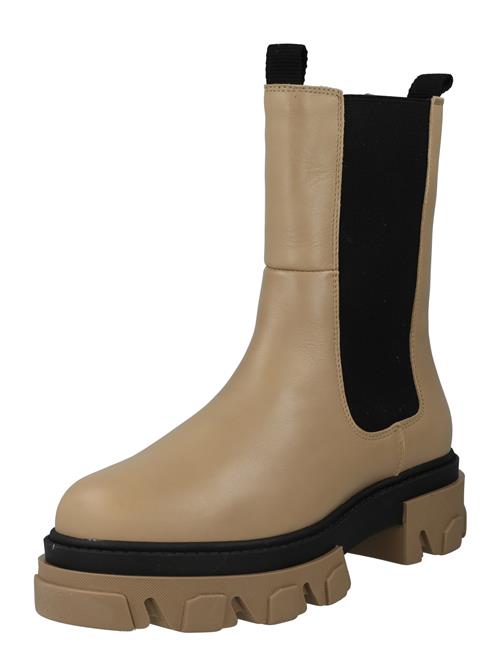 Se VERO MODA Chelsea Boots 'Eliza'  nude / sort ved About You