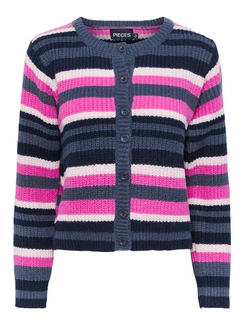 Se PIECES Cardigan 'CALIFA'  blå / pink ved About You