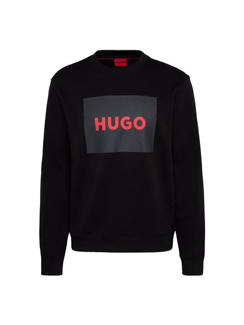 Se HUGO Sweatshirt 'Duragol'  rød / sort ved About You