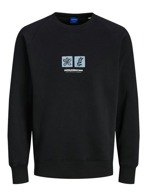 Se JACK & JONES Sweatshirt 'JORPORTLAND'  pastelblå / sort / hvid ved About You