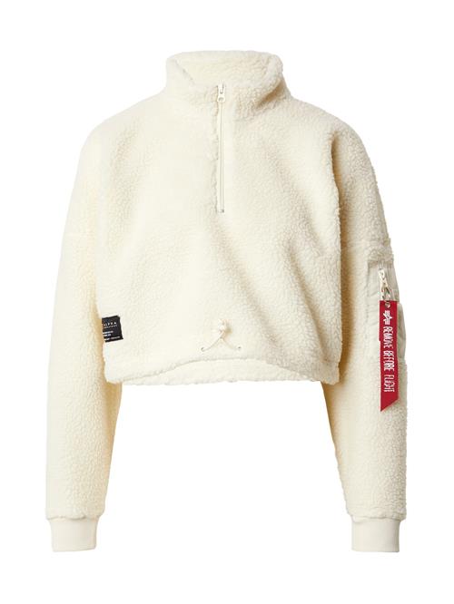 ALPHA INDUSTRIES Pullover  creme / rød / sort