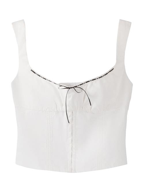 Bershka Bluse  sort / hvid