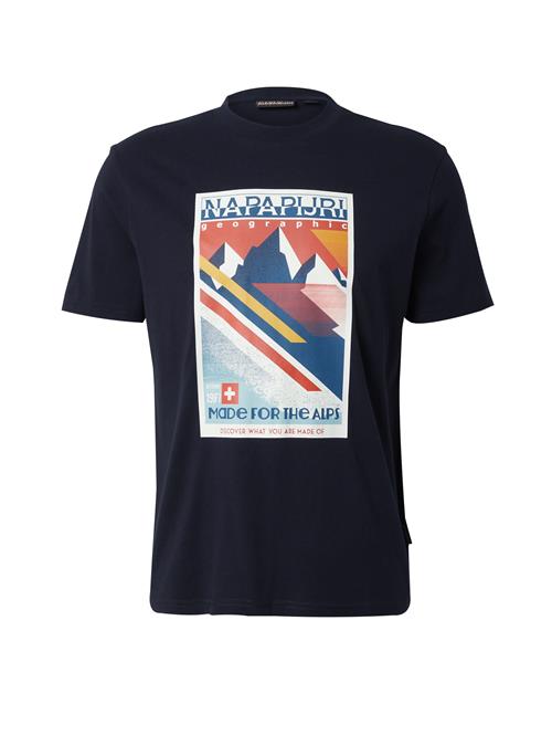 NAPAPIJRI Bluser & t-shirts 'S-PORTALET'  navy / blodrød / sort / hvid