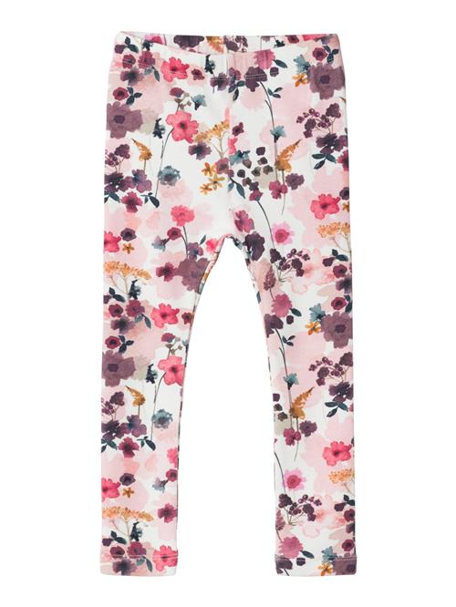 NAME IT Leggings 'LALOU'  blomme / lyserød / pitaya / hvid