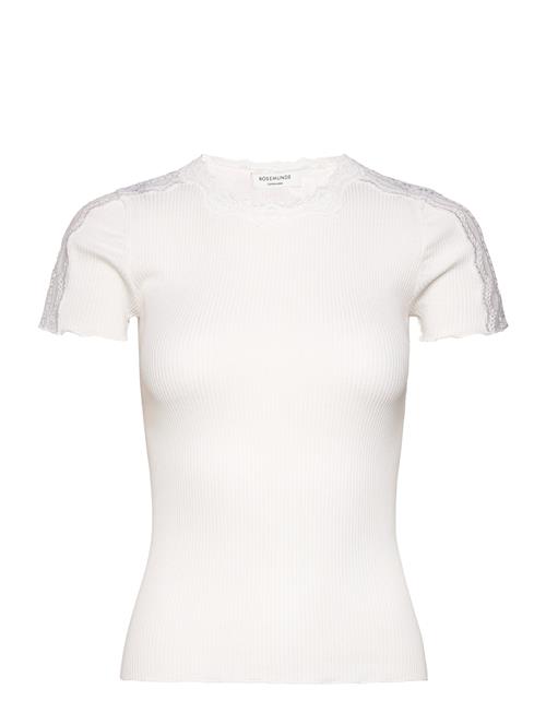 Rosemunde Silk T-Shirt W/ Lace Rosemunde White