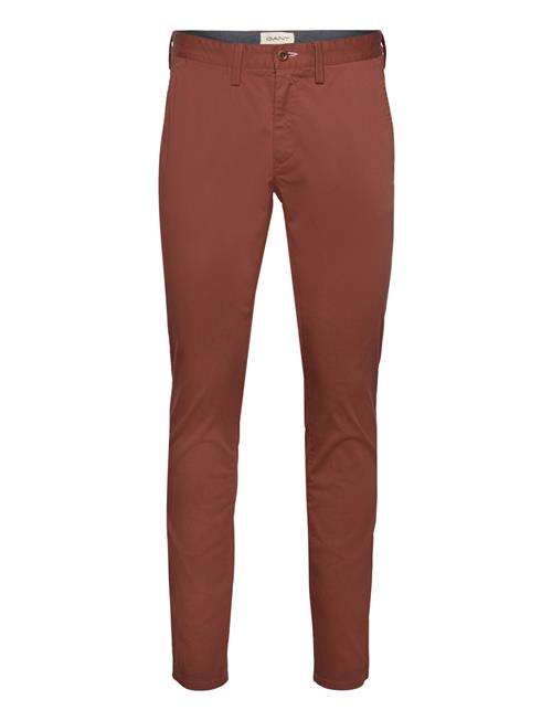 GANT Slim Twill Chinos GANT Brown