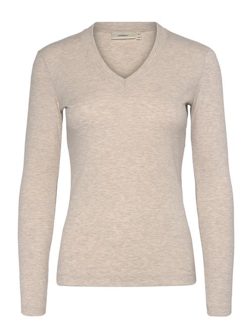 InWear Dagnaiw Melange V-Neck Ls InWear Beige