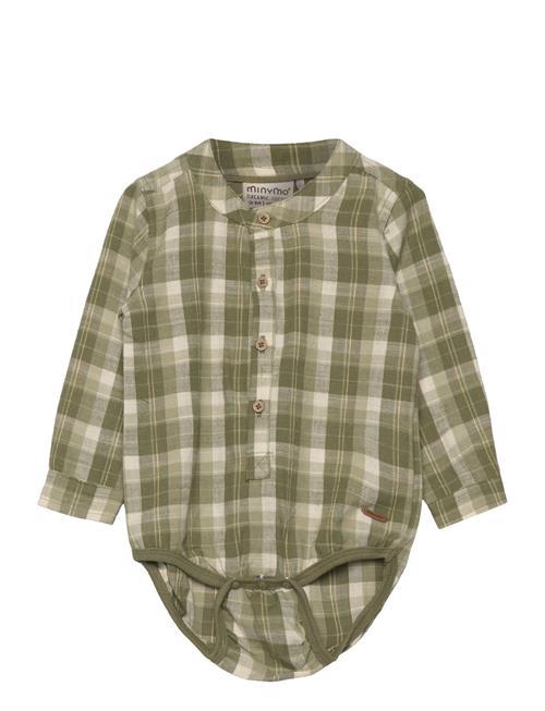 Minymo Body Ls Check Minymo Green