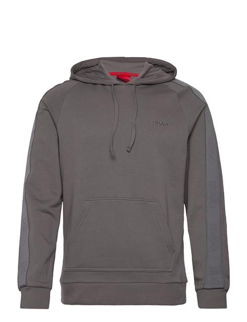 HUGO Tonal Logo Hoodie HUGO Grey