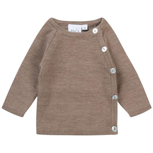 Se Flöss Kaya Strikket Trøje Ash Melange | Beige | 50 cm ved Babyshop