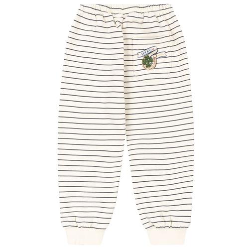 Konges Sløjd Amio Sweat Pants Antique White Ombre Blue | Hvid | 18 months