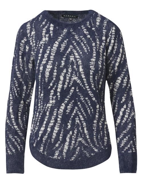 Se KOROSHI Pullover  navy / hvid ved About You