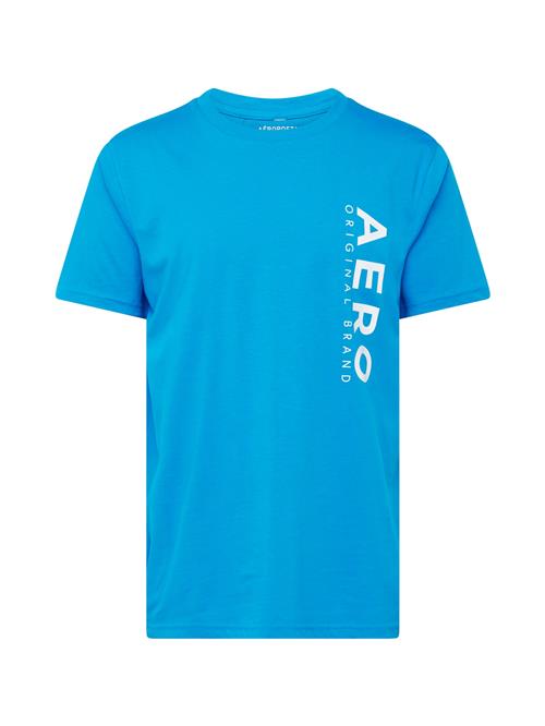 AÉROPOSTALE Bluser & t-shirts 'ORIGINAL'  himmelblå / hvid