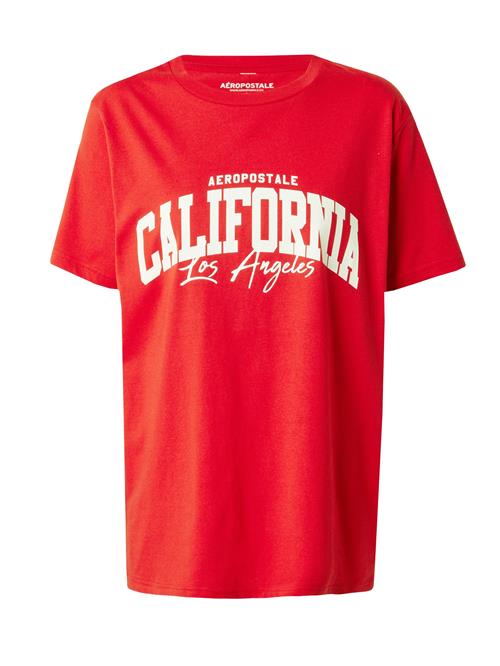 Se AÉROPOSTALE Shirts 'CALIFORNIA'  rød / hvid ved About You