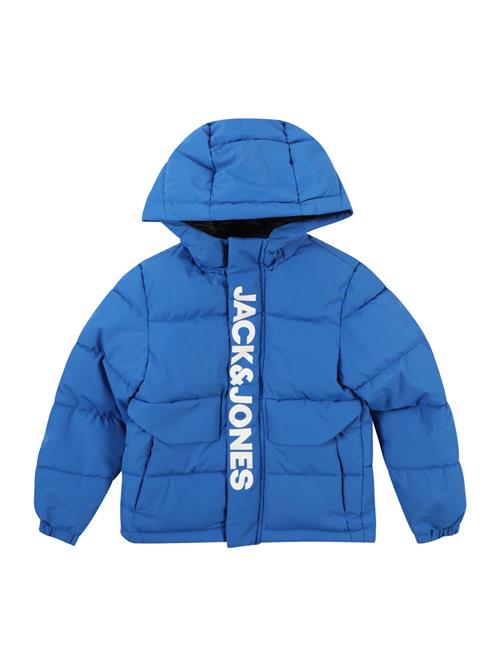 Jack & Jones Junior Overgangsjakke 'JCOSPEED'  blå / hvid