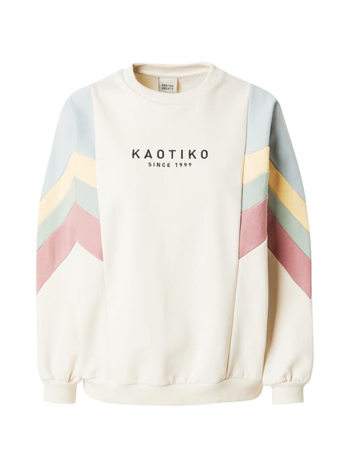 Se Kaotiko Sweatshirt  beige / lyseblå / gul / sort ved About You