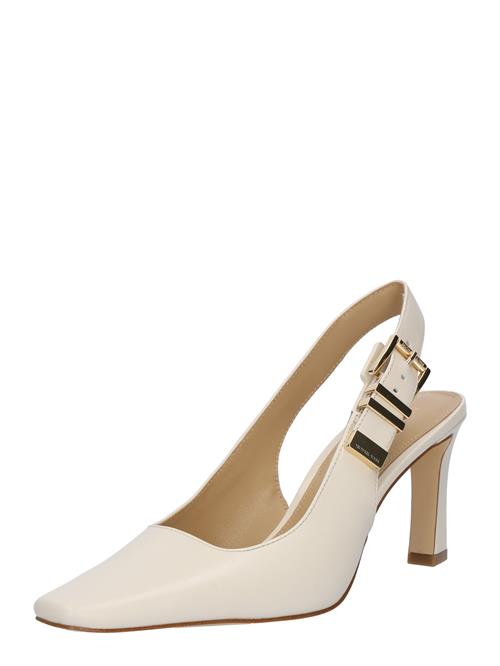 Se MICHAEL Michael Kors Slingpumps 'DARRINGTON'  ecru / guld ved About You