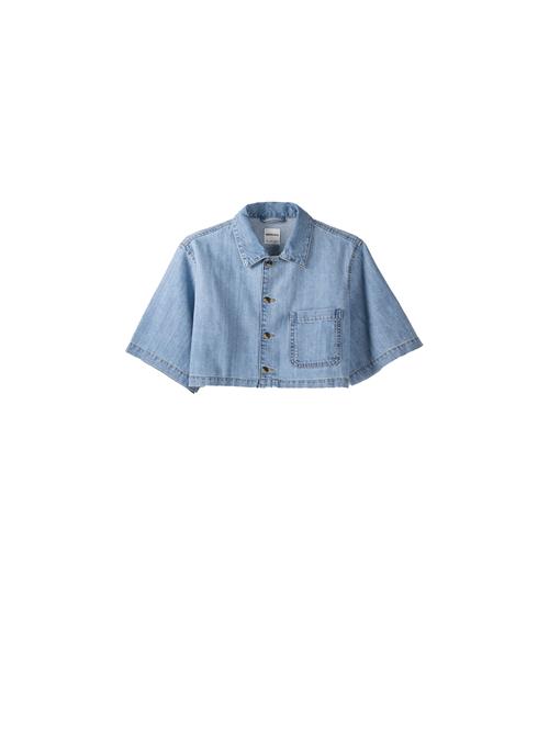 Bershka Bluse  blue denim